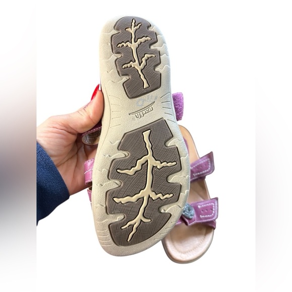 Earth Shoes Womens 8B raspberry pink Papaya Slides Sandals Rhinestones preloved - Picture 5 of 8